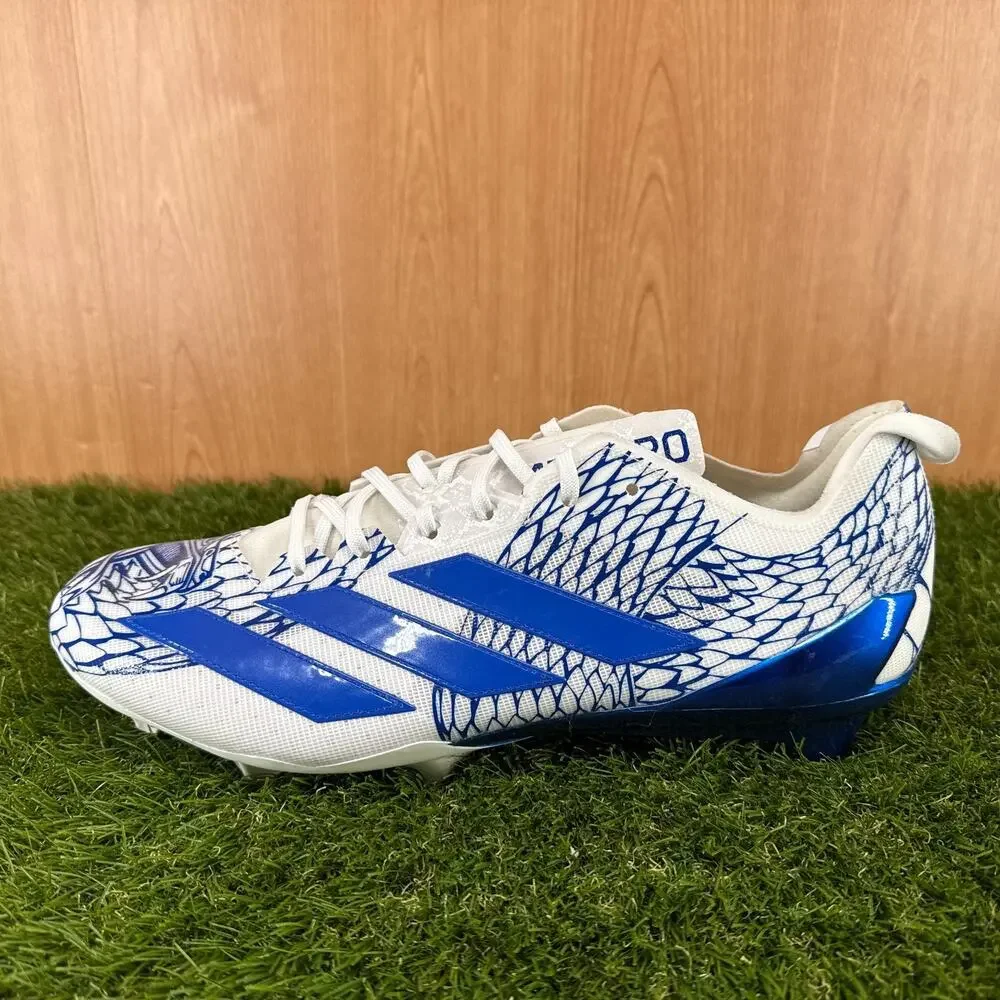 adidas Adizero Electric.2 Royal Blue White Football Cleats Men's Size 15